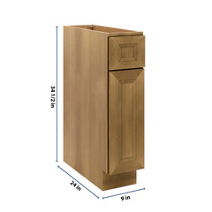 J&K Butterscotch B8 Single Door Standard Base Cabinet - 9" W
