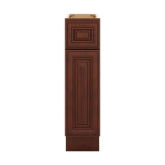 J&K Mahogany J5 Single Door Standard Base Cabinet - 9" W
