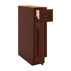 J&K Mahogany J5 Single Door Standard Base Cabinet - 9" W