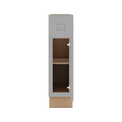 J&K Castle Grey S5 Single Door Standard Base Cabinet - 9" W