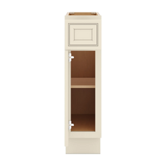 J&K Pearl Glazed H9 Single Door Standard Base Cabinet - 9" W
