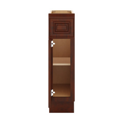 J&K Mahogany J5 Single Door Standard Base Cabinet - 9" W