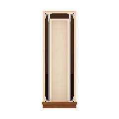 J&K Mocha Glazed K10 Single Door Standard Base Cabinet - 9" W