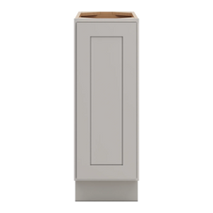 CNC Luxor Misty Grey 12" W Full Height Single Door Base Cabinet W/ 1 Pullout Shelf