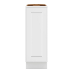 CNC Luxor 5-Piece White 12" W Full Height Single Door Base Cabinet W/ 1 Pullout Shelf