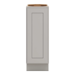 CNC Luxor 5-Piece Misty Grey 12" W Full Height Single Door Base Cabinet W/ 2 Pullout Shelf