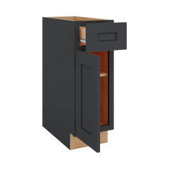 Modernform Cabinet Onyx Black Shaker 12" W X 34 1/2" H X 24" D Single Door Base Cabinet