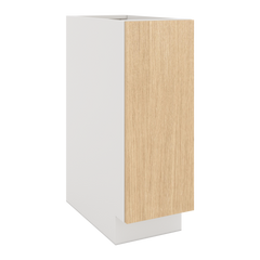 Modernform Cabinet Natural Oak 12" W X 34 1/2" H X 24" D Full Height Single Door Base Cabinet
