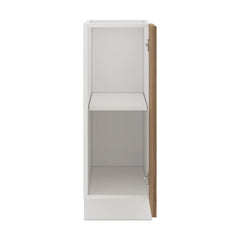 Modernform Cabinet Walnut 12" W X 34 1/2" H X 24" D Full Height Single Door Base Cabinet