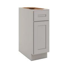 CNC Luxor 5-Piece Misty Grey 12" W X 32 1/2" H Single Door Base Cabinet