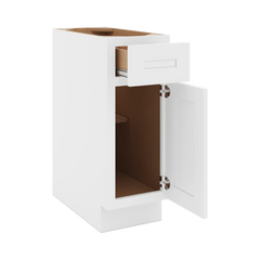 CNC Luxor 5-Piece White 12" W X 32 1/2" H Single Door Base Cabinet