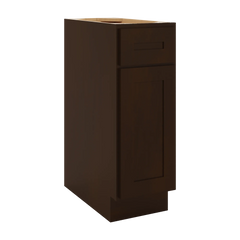 CNC Luxor Espresso 12" W Single Door Base Cabinet
