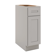 CNC Luxor 5-Piece Misty Grey 12" W Single Door Base Cabinet