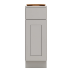 CNC Luxor Misty Grey 12" W Single Door Base Cabinet