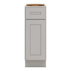 CNC Luxor 5-Piece Misty Grey 12" W Single Door Base Cabinet