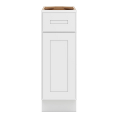 CNC Luxor 5-Piece White 12" W Single Door Base Cabinet