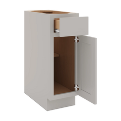 CNC Luxor Misty Grey 12" W Single Door Base Cabinet