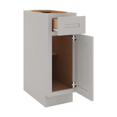 CNC Luxor 5-Piece Misty Grey 12" W Single Door Base Cabinet