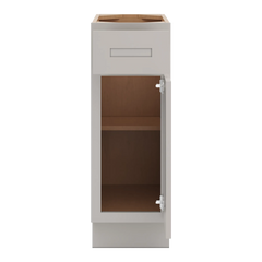 CNC Luxor 5-Piece Misty Grey 12" W Single Door Base Cabinet