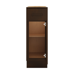 CNC Luxor Espresso 12" W Single Door Base Cabinet