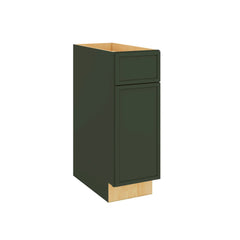 Modernform Cabinet Slim Sage Green 12" W X 34 1/2" H X 24" D Single Door Base Cabinet