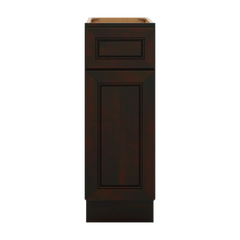 J&K Espresso K8 Single Door Standard Base Cabinet - 12" W