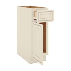 J&K Pearl Glazed H9 Single Door Standard Base Cabinet - 12" W