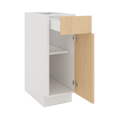 Modernform Cabinet Natural Oak 12" W X 34 1/2" H X 24" D Single Door Base Cabinet