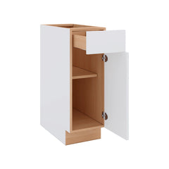 Modernform Cabinet Matte White 12" W X 34 1/2" H X 24" D Single Door Base Cabinet