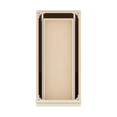 J&K Pearl Glazed H9 Single Door Standard Base Cabinet - 12" W