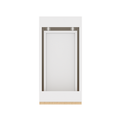Modernform Cabinet Natural Oak 12" W X 34 1/2" H X 24" D Single Door Base Cabinet