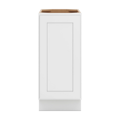 CNC Luxor 5-Piece White 15" W Full Height Single Door Base Cabinet W/ 1 Pullout Shelf
