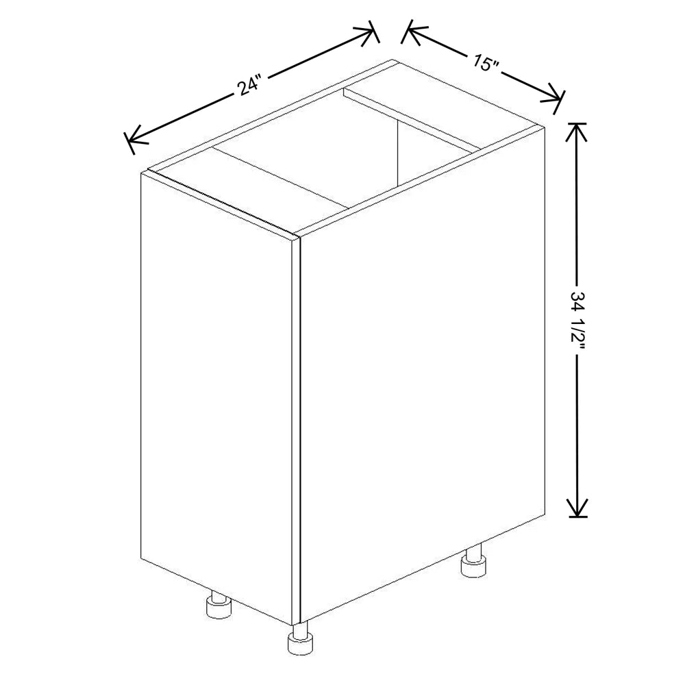 Fabuwood Illume Catalina Bianco Matte 15"W Single Door