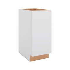 Modernform Cabinet Matte White 15" W X 34 1/2" H X 24" D Full Height Single Door Base Cabinet