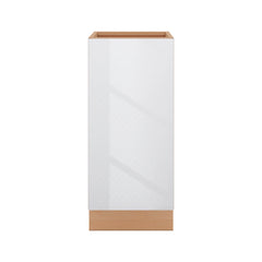 Modernform Cabinet Gloss White 15" W X 34 1/2" H X 24" D Full Height Single Door Base Cabinet