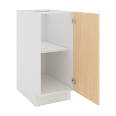 Modernform Cabinet Natural Oak 15" W X 34 1/2" H X 24" D Full Height Single Door Base Cabinet