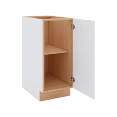 Modernform Cabinet Matte White 15" W X 34 1/2" H X 24" D Full Height Single Door Base Cabinet
