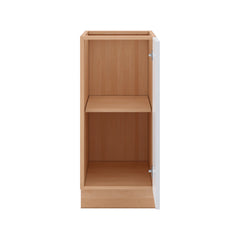 Modernform Cabinet Gloss White 15" W X 34 1/2" H X 24" D Full Height Single Door Base Cabinet