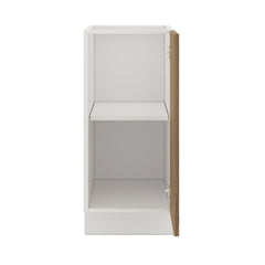 Modernform Cabinet Walnut 15" W X 34 1/2" H X 24" D Full Height Single Door Base Cabinet