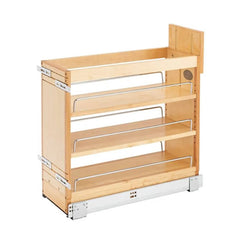 Wolf Classic Dartmouth 5-piece White Paint Base Organizer Pull Out Installed