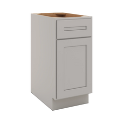 CNC Luxor 5-Piece Misty Grey 15" W X 32 1/2" H Single Door Base Cabinet