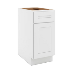 CNC Luxor 5-Piece White 15" W X 32 1/2" H Single Door Base Cabinet
