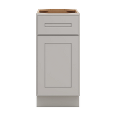 CNC Luxor 5-Piece Misty Grey 15" W X 32 1/2" H Single Door Base Cabinet