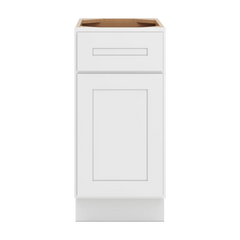 CNC Luxor 5-Piece White 15" W X 32 1/2" H Single Door Base Cabinet