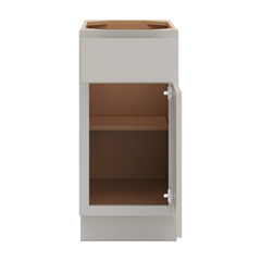 CNC Luxor Misty Grey 15" W X 32 1/2" H Single Door Base Cabinet