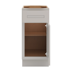 CNC Luxor 5-Piece Misty Grey 15" W X 32 1/2" H Single Door Base Cabinet
