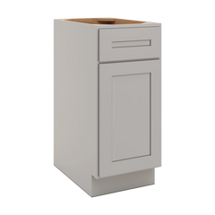 CNC Luxor 5-Piece Misty Grey 15" W Single Door Base Cabinet