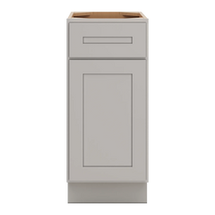 CNC Luxor 5-Piece Misty Grey 15" W Single Door Base Cabinet
