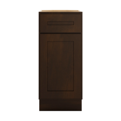 CNC Luxor Espresso 15" W Single Door Base Cabinet