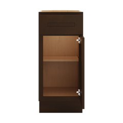 CNC Luxor Espresso 15" W Single Door Base Cabinet